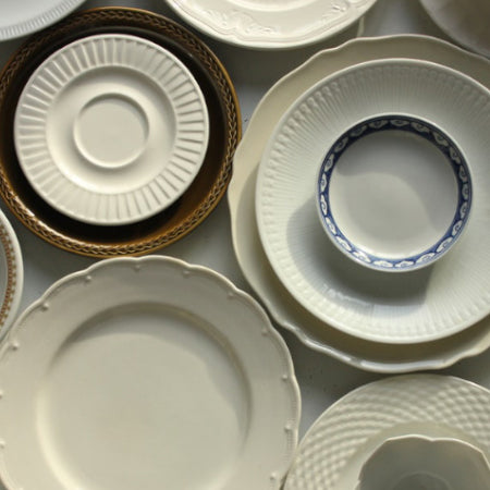 What are the types of plates used in fine dining?
