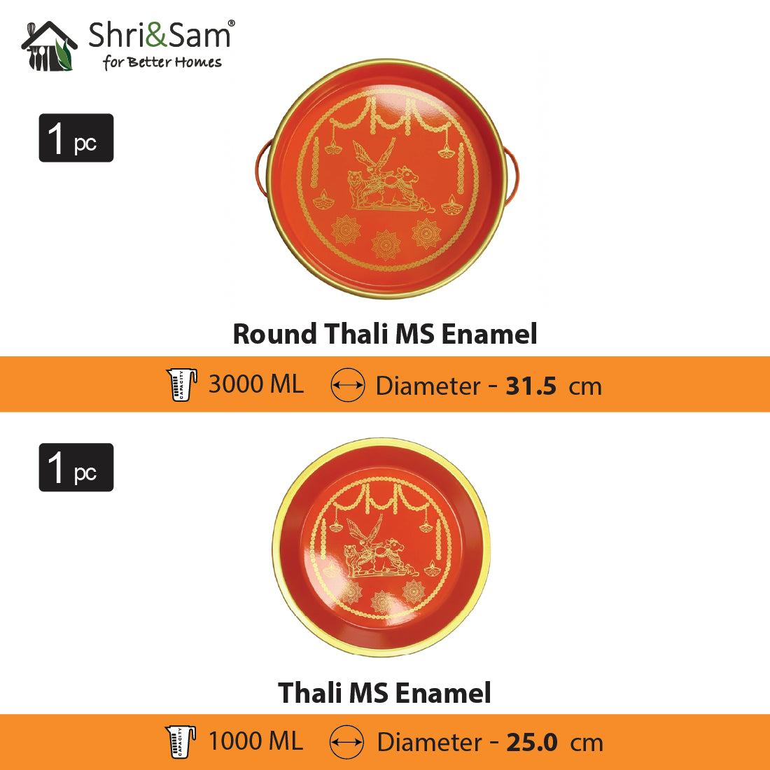 Enamel-Coated MS Utility Set