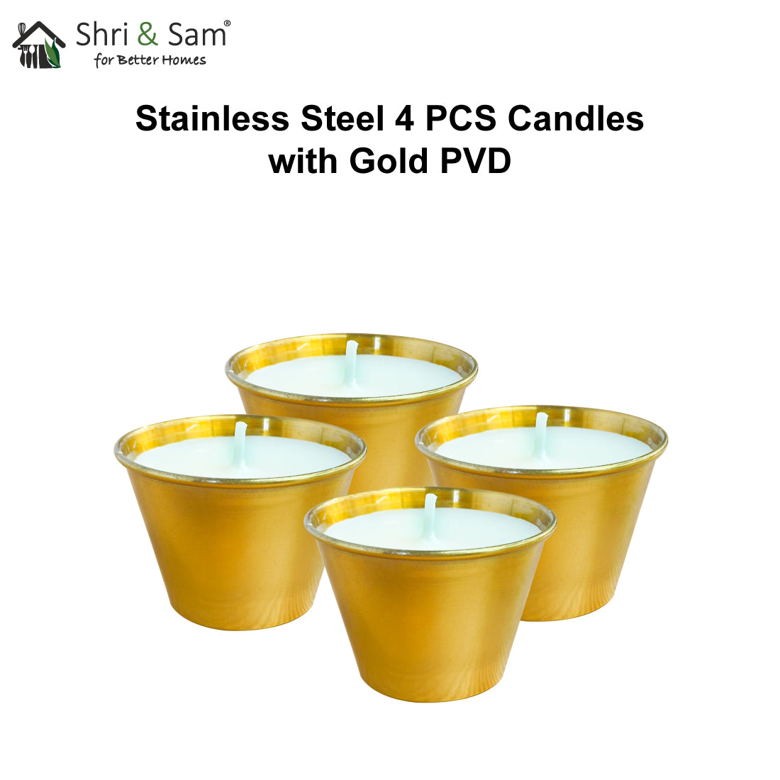 Stainless Steel Swarn Diya, Pack of 4