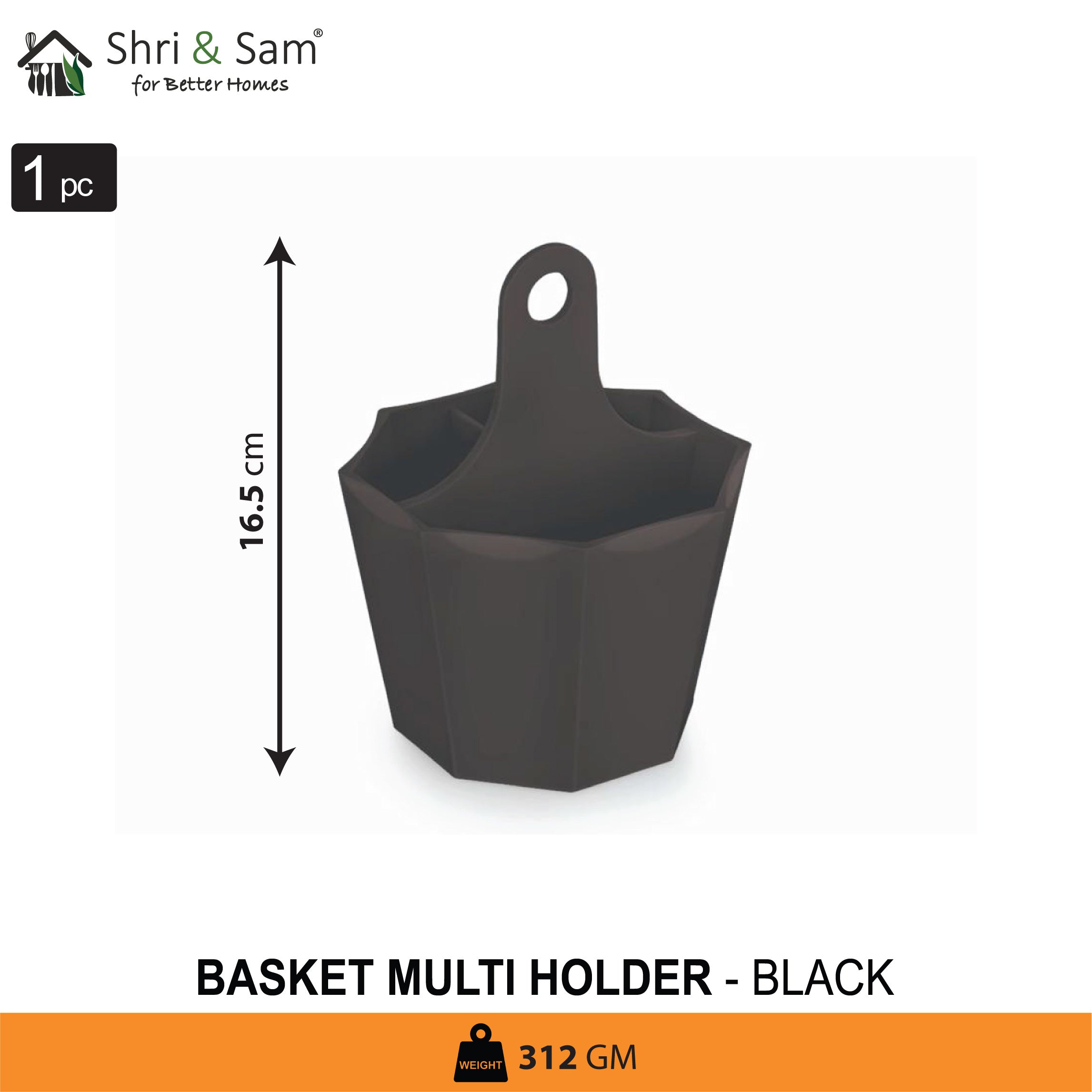 Multi Holder Black Basket