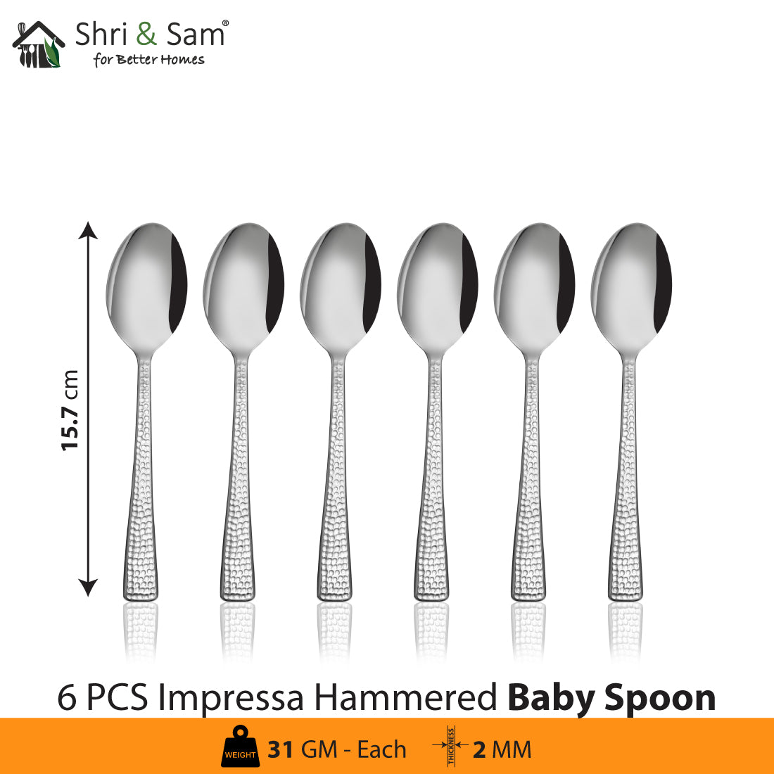 Stainless Steel Cutlery Impressa Hammered