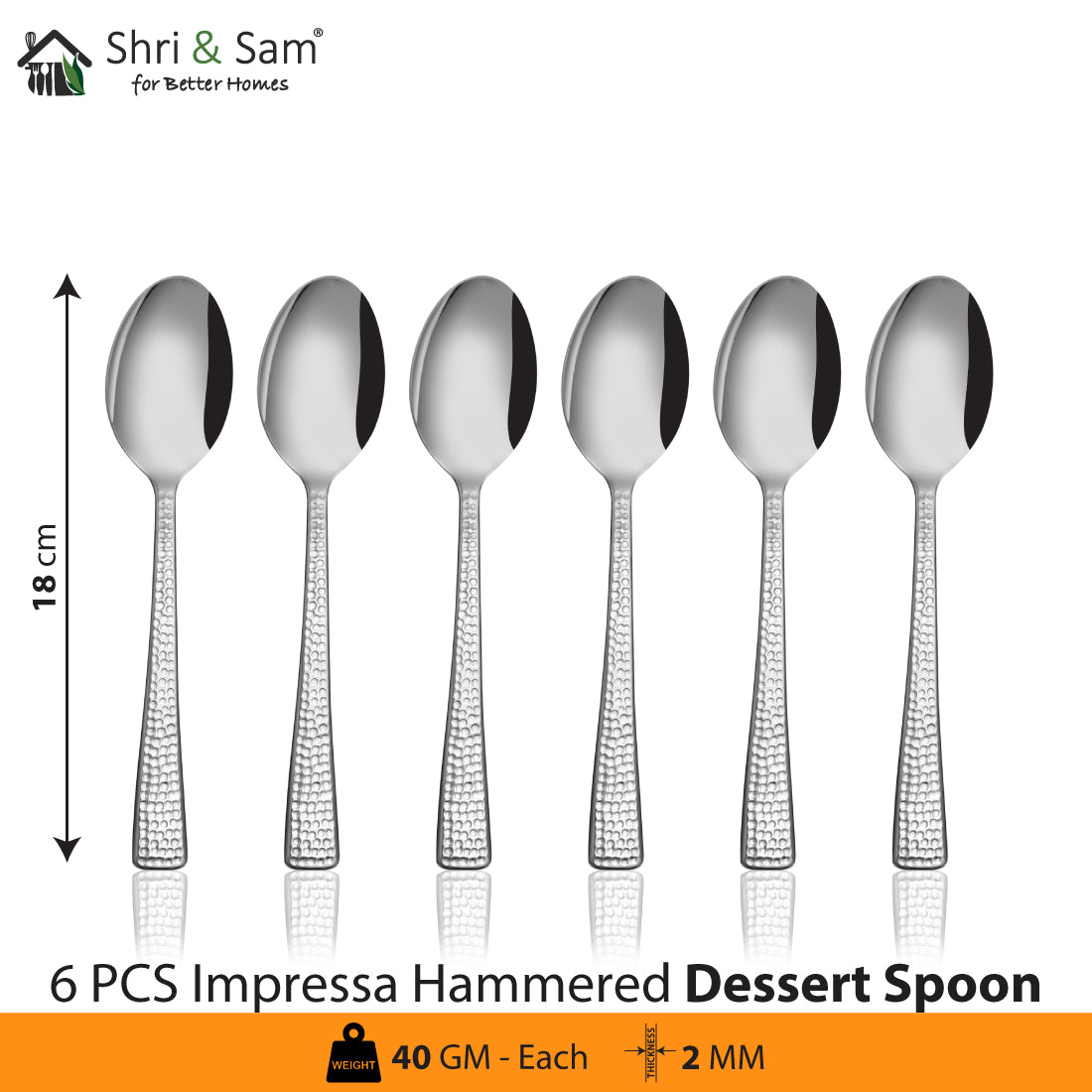 Stainless Steel Cutlery Impressa Hammered