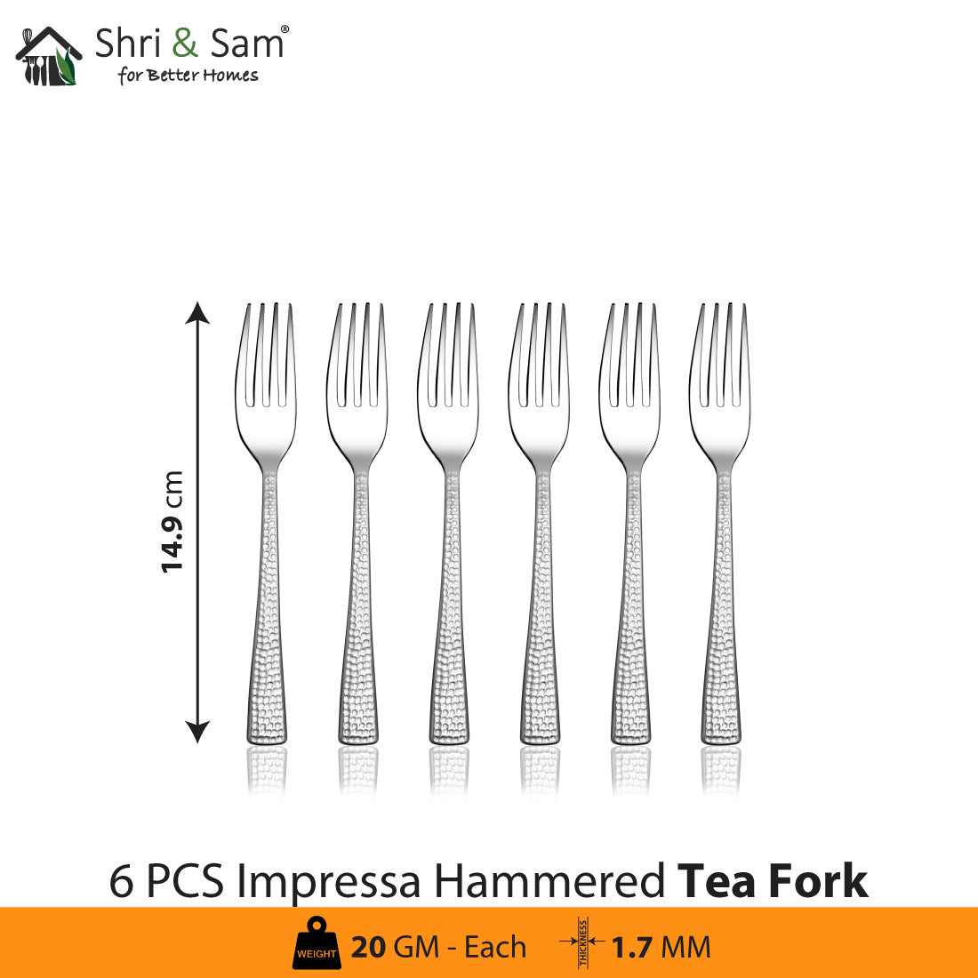 Stainless Steel Cutlery Impressa Hammered