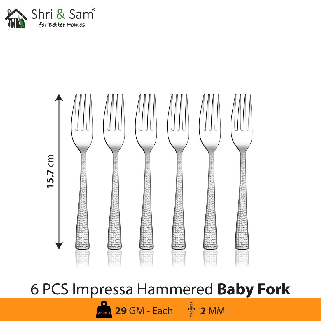 Stainless Steel Cutlery Impressa Hammered