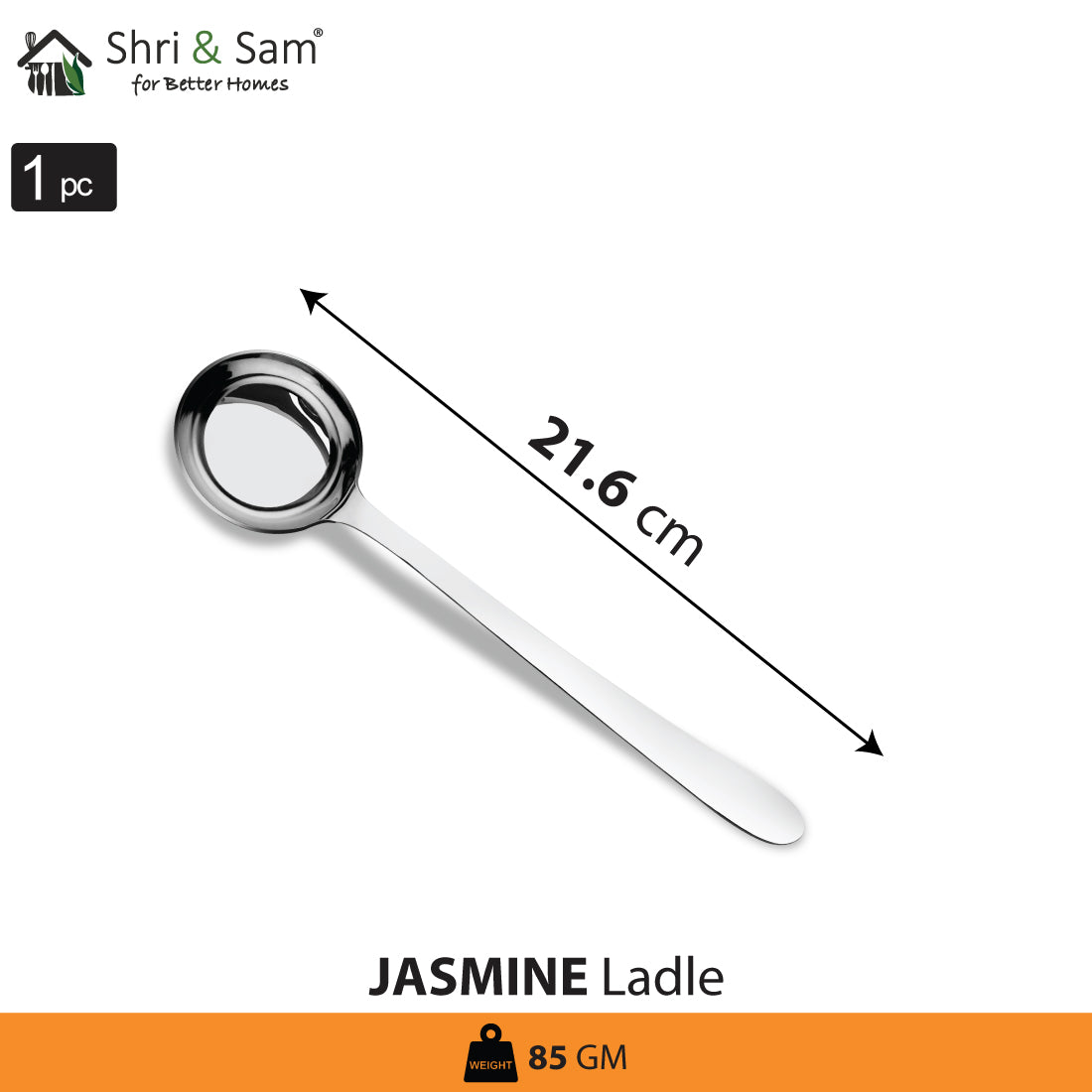 Stainless Steel Ladle Jasmine