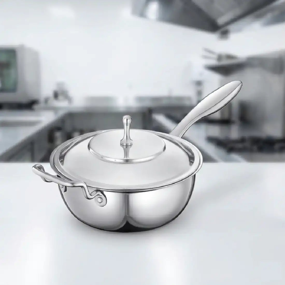 Stainless Steel WOK with Lid