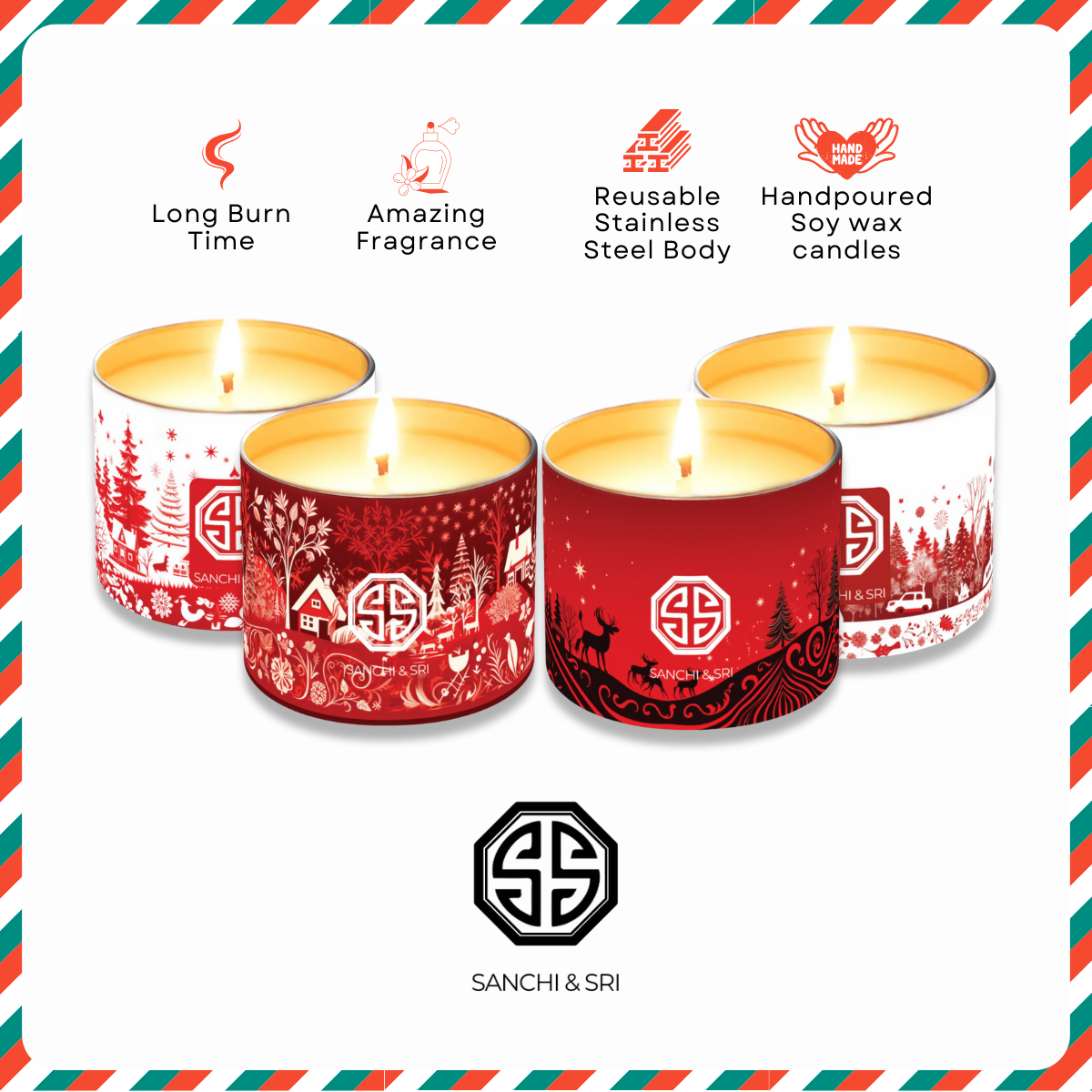 Festive Candle Set