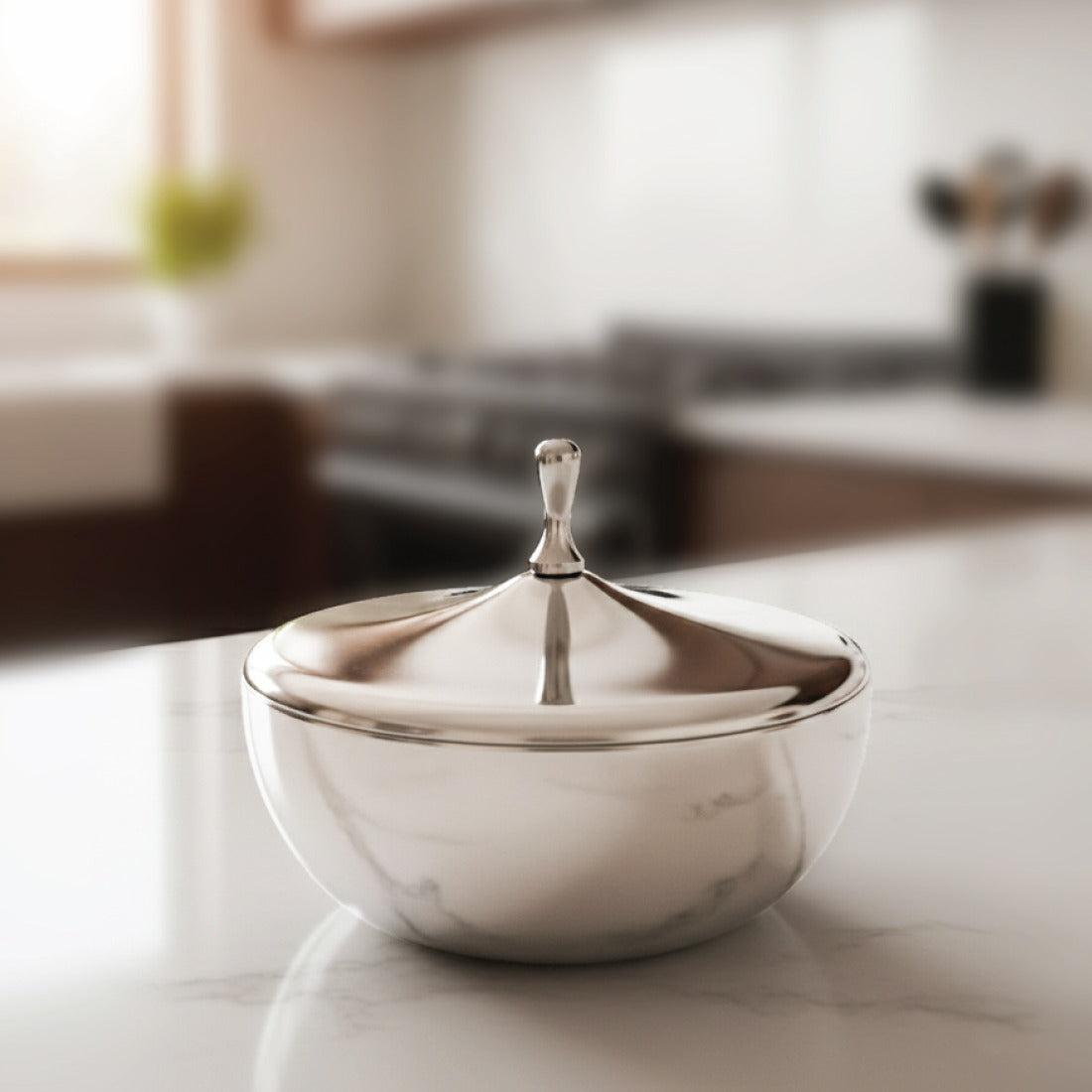 Stainless Steel Double Wall Serving Donga Nifty - 19 CM