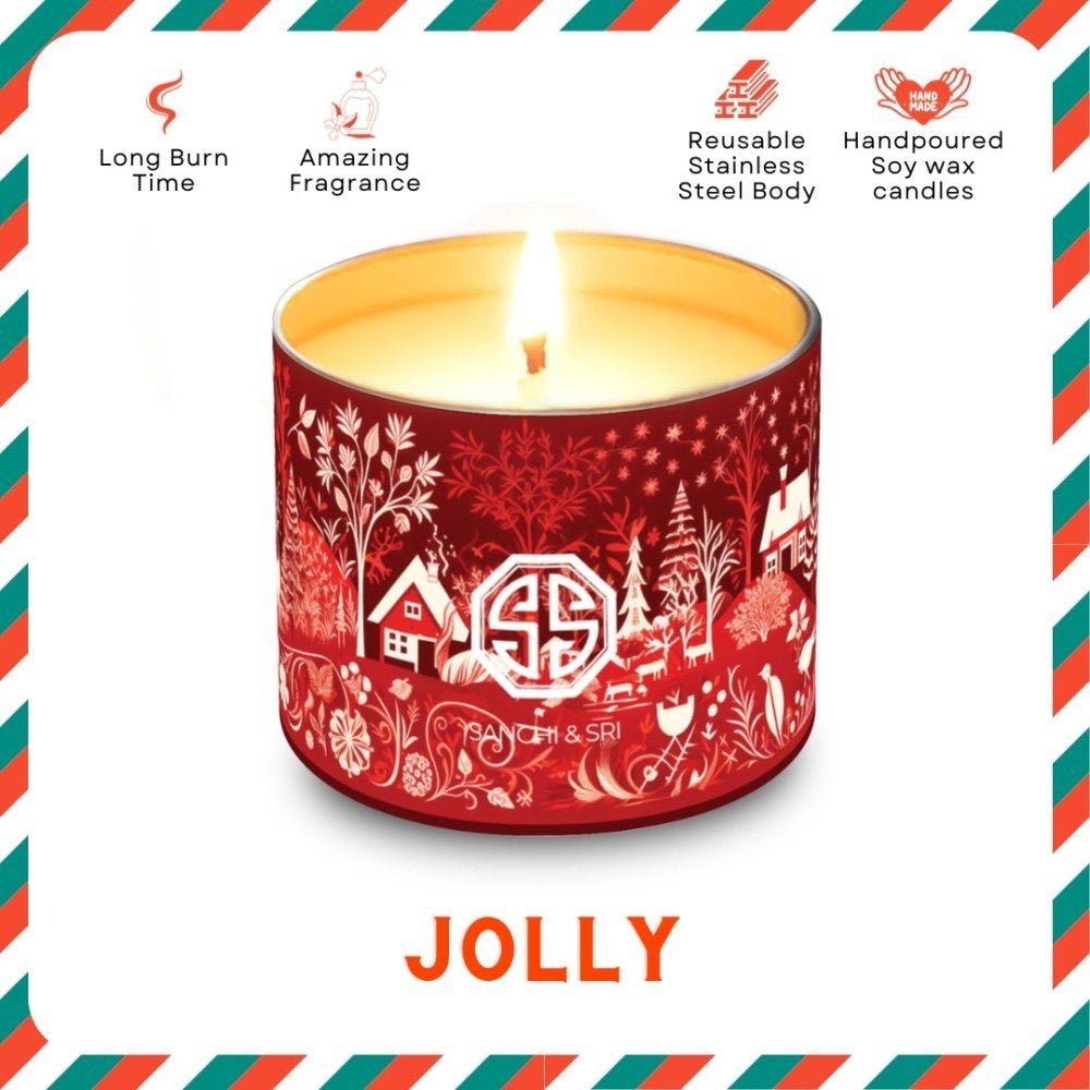 Jolly - Stainless Steel Single Wick Candle