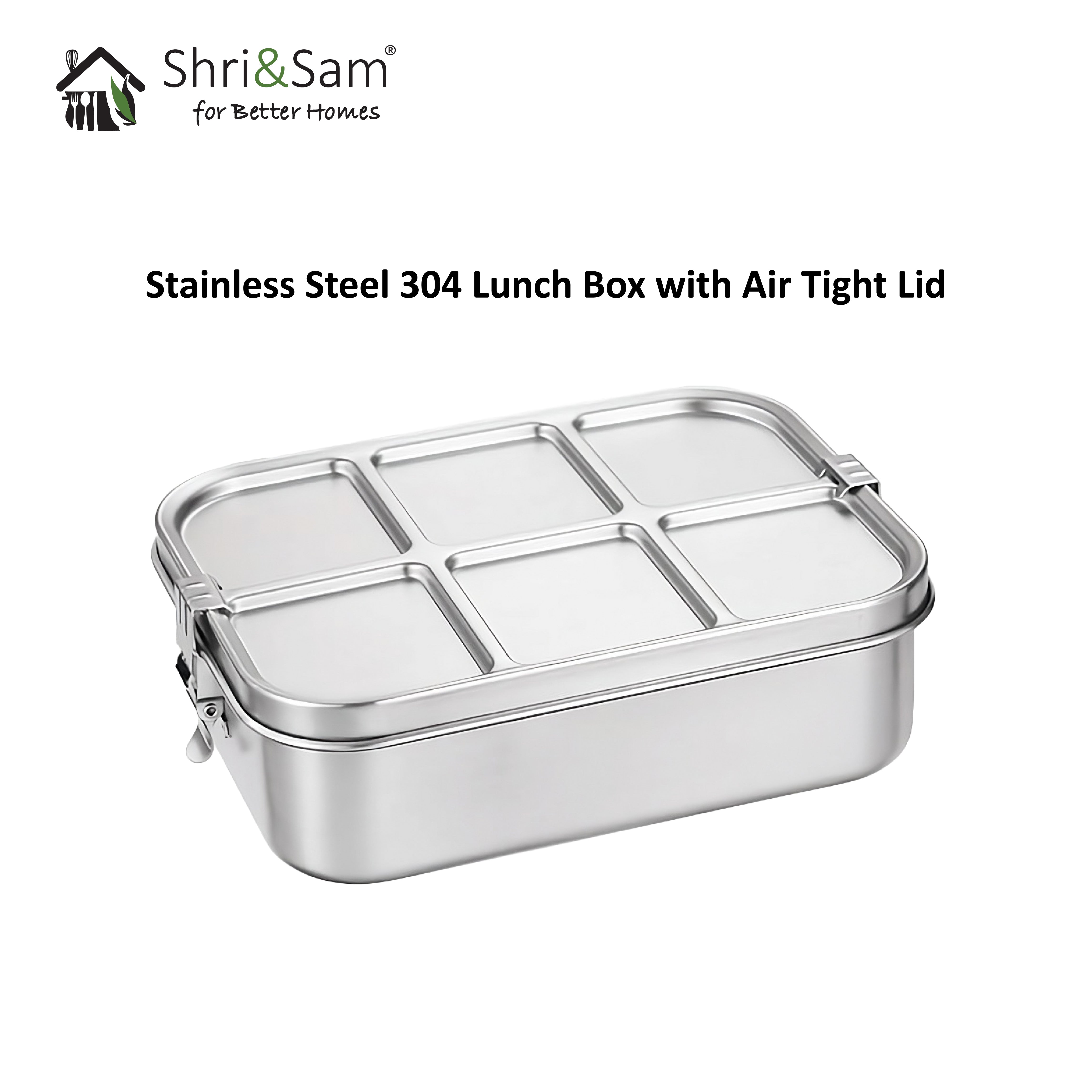 Stainless Steel 304 Lunch Box with Air Tight Lid