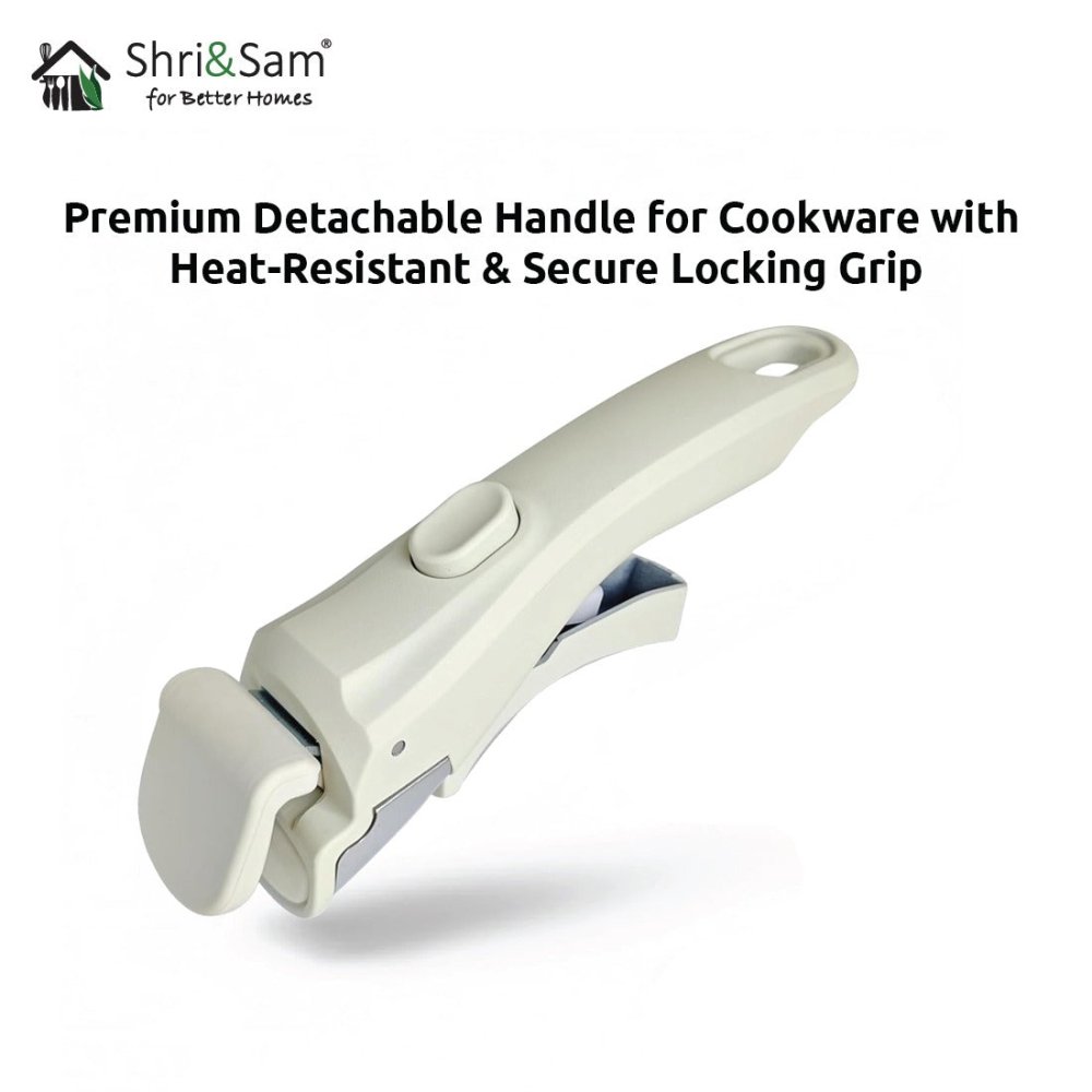 Premium Detachable Handle for Cookware with Heat - Resistant & Secure Locking Grip