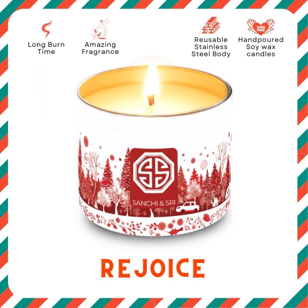 Rejoice - Stainless Steel Single Wick Candle