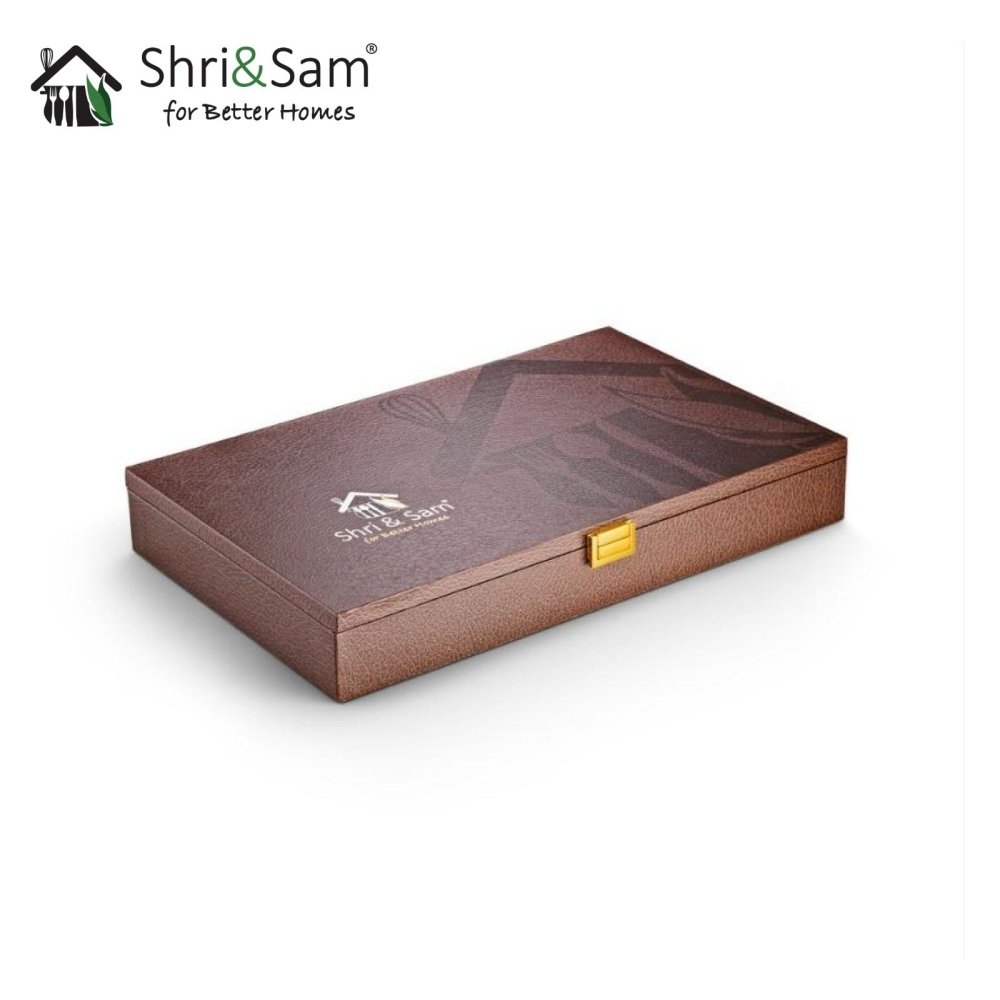 Stainless Steel 30 PCS Cutlery set with Gold PVD Coating Gracy