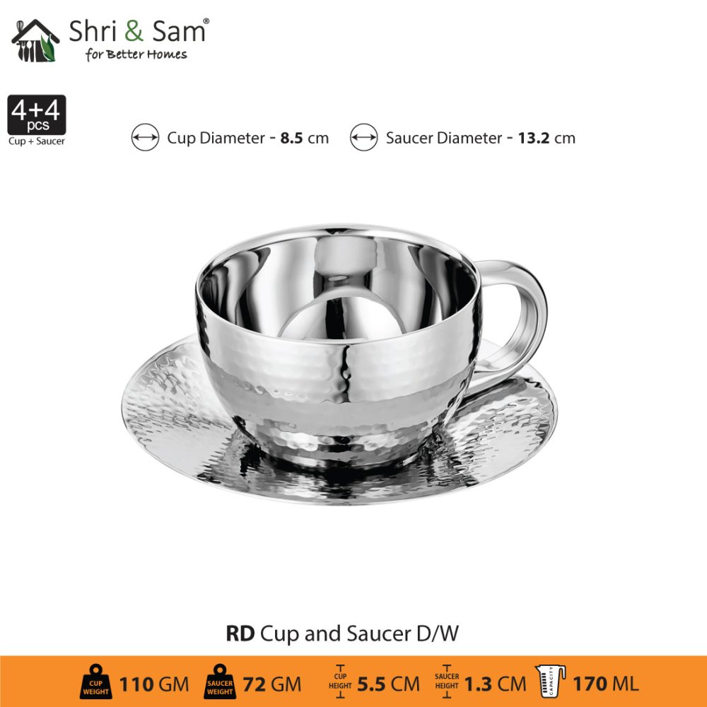 Bard's Demi-Tasse Walnut MDF Cup and Saucer Stand, 3.5 H x 3.5 W x 4.5 D Bard's Demi-Tasse Walnut MDF Cup and Saucer Stand, 3.5 H x 3.5 W x 4.5 D