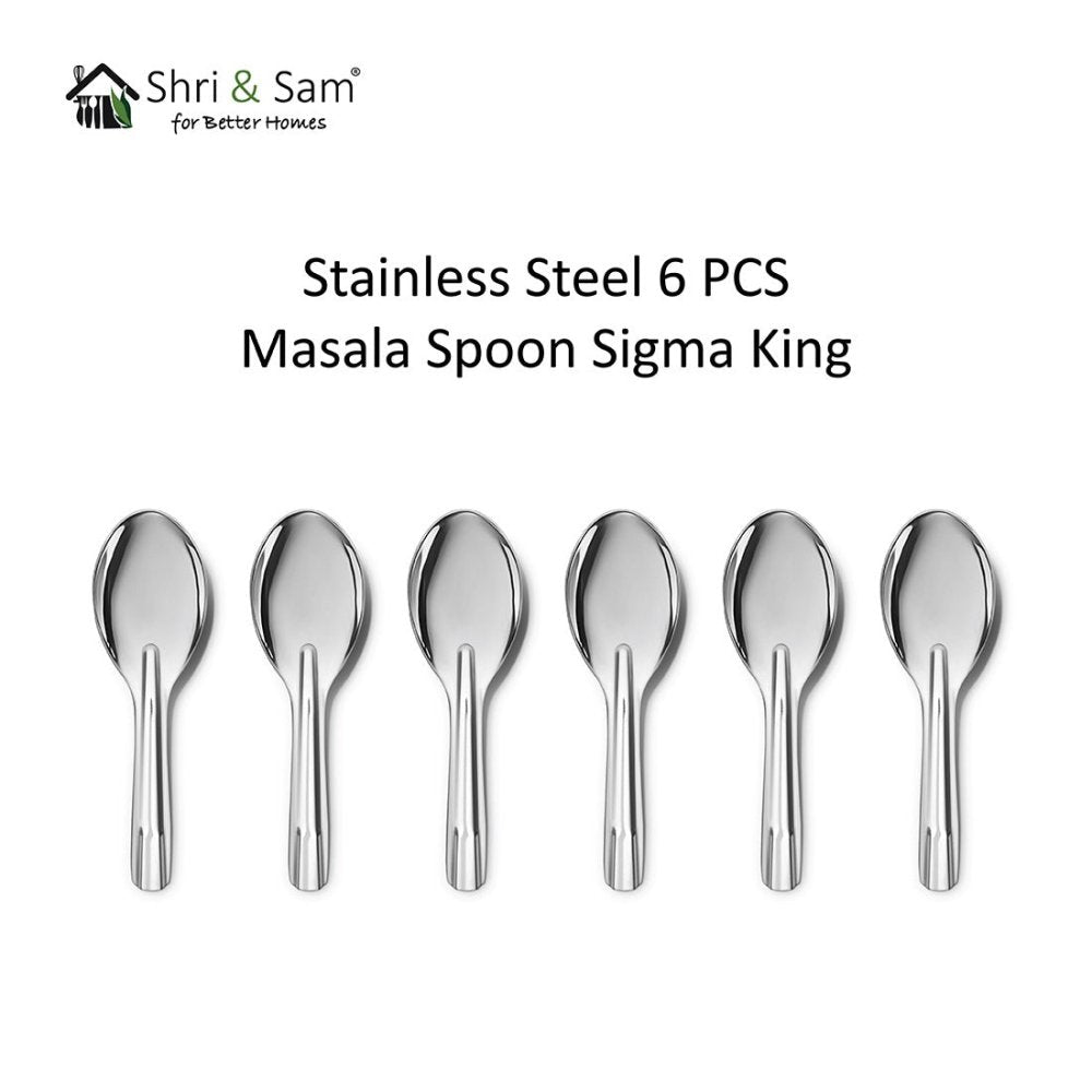 Stainless Steel 6 PCS Masala Spoon Sigma King
