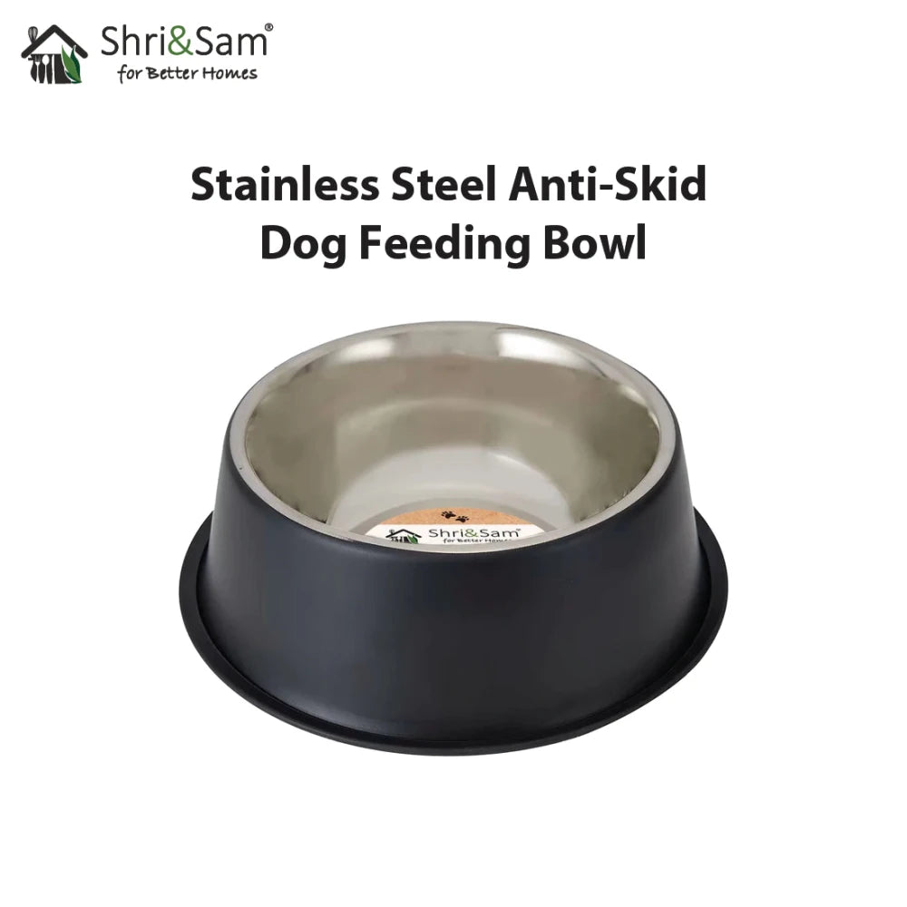 Stainless Steel Anti - Skid Dog Feeding Bowl