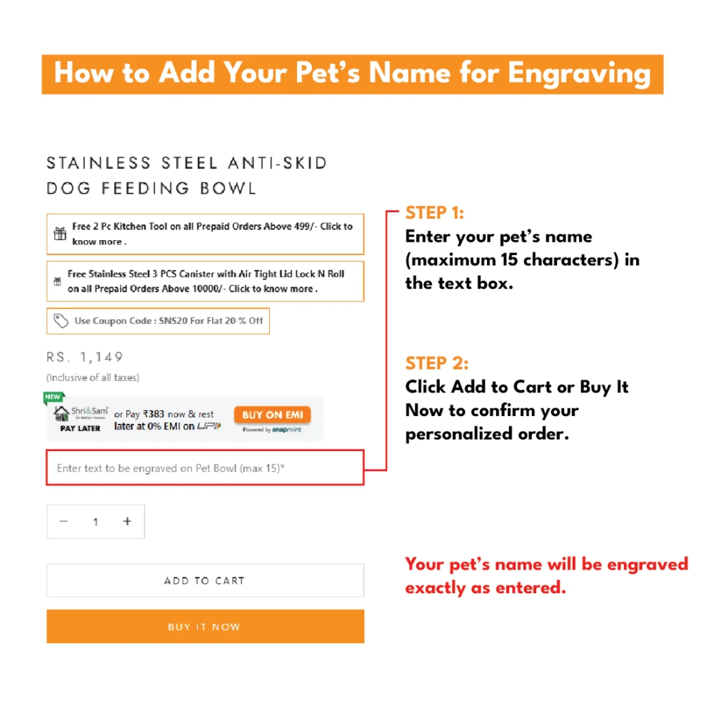 Stainless Steel Anti - Skid Dog Feeding Bowl