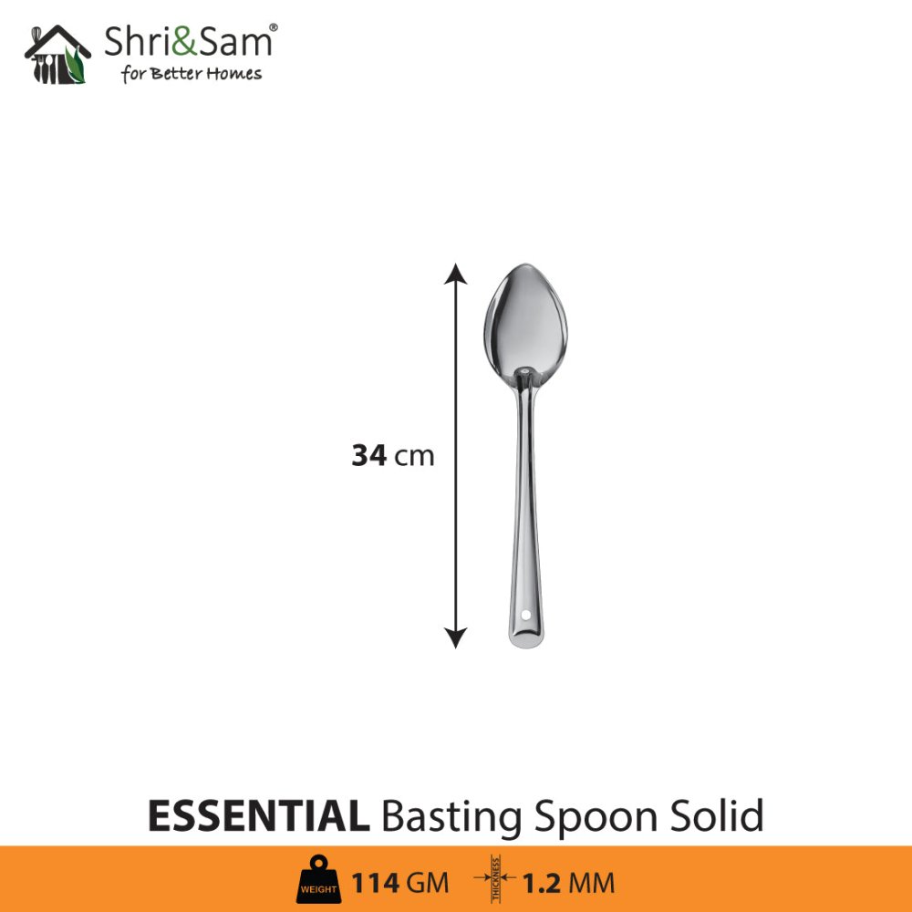 Stainless Steel Basting Spoon Solid Essential