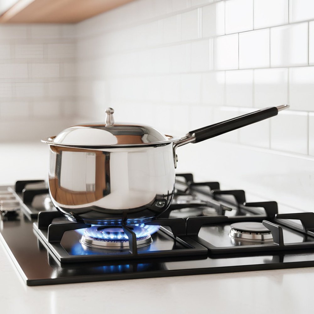 Stainless Steel Belly Sauce Pan with Lid