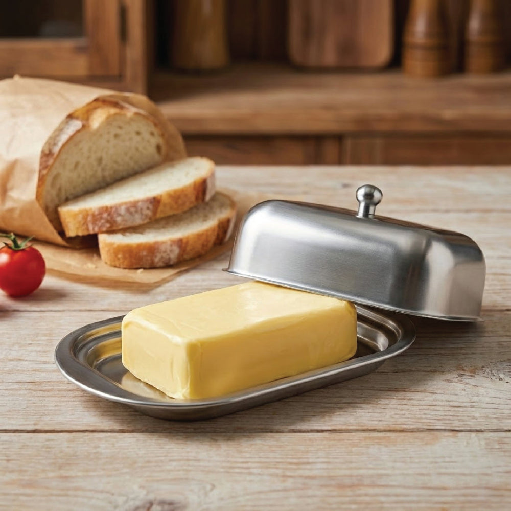 Stainless Steel Butter Dish with Lid