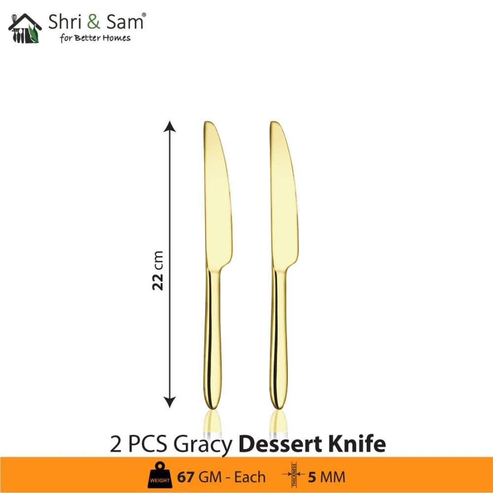 Stainless Steel Cutlery with Champagne Gold PVD Coating Gracy