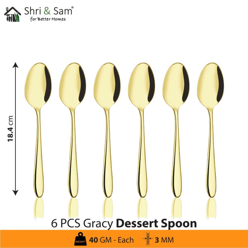 Stainless Steel Cutlery with Champagne Gold PVD Coating Gracy