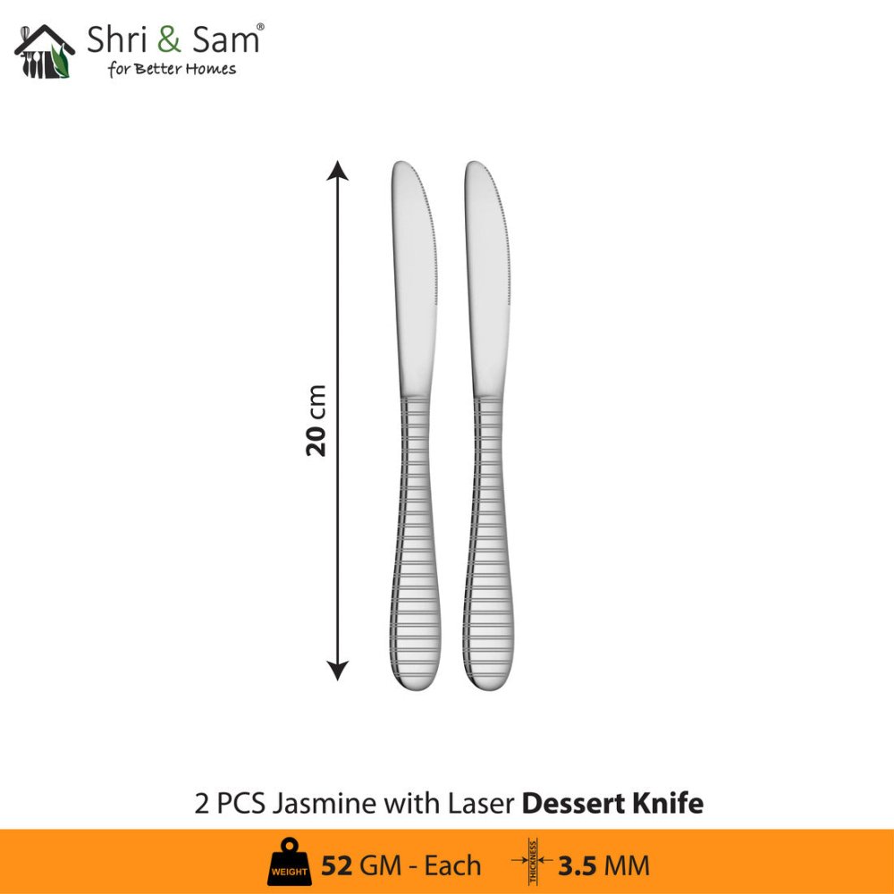 Stainless Steel Cutlery with Laser 7 Jasmine