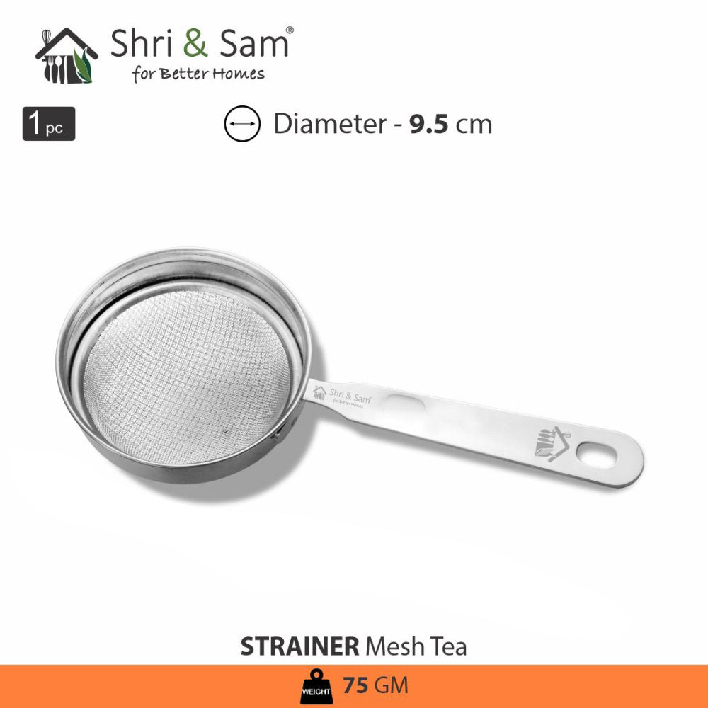 Stainless Steel Double Mesh Tea Strainer
