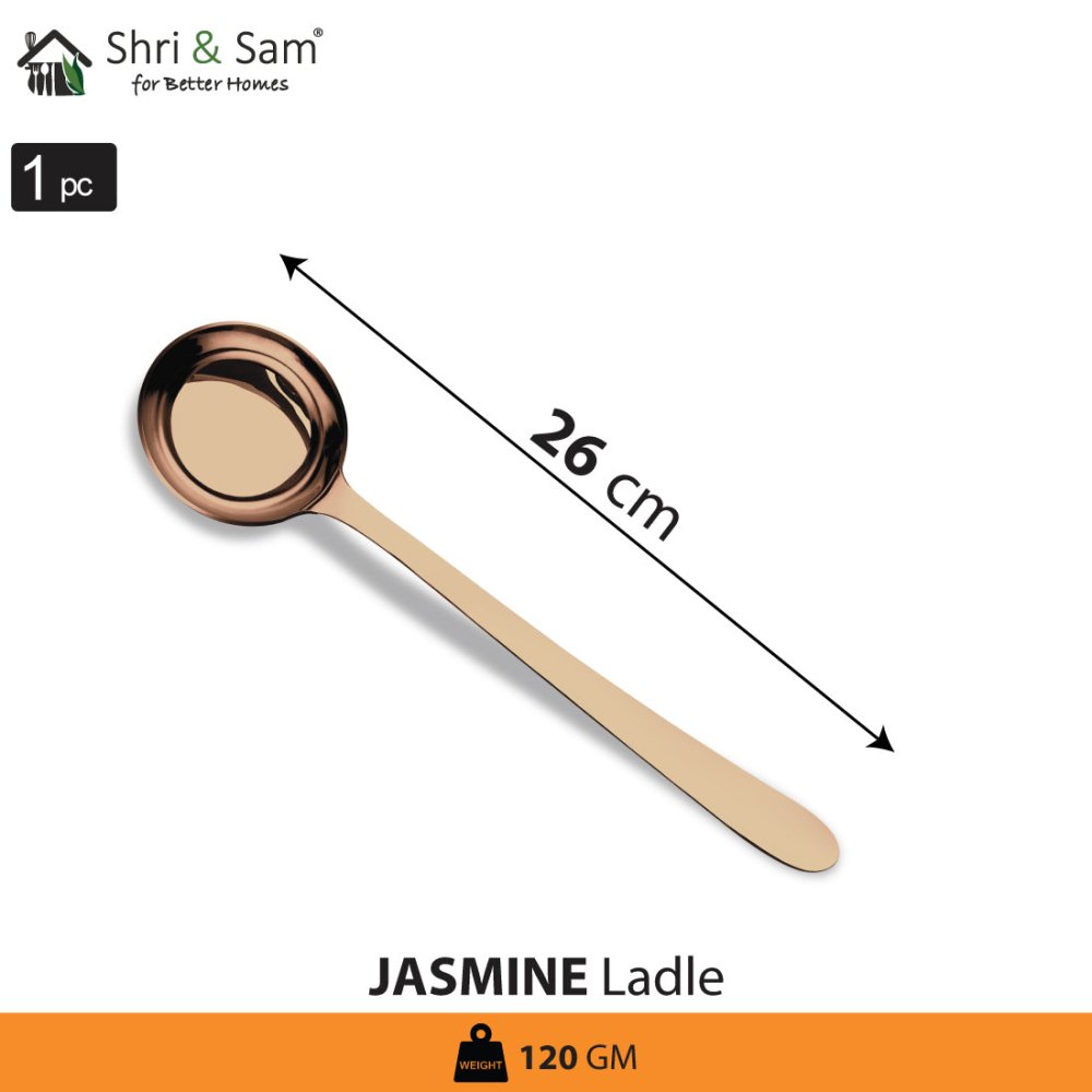 Stainless Steel Ladle with Rose Gold PVD Coating Jasmine