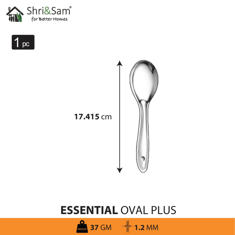 Stainless Steel Oval Spoon Essential