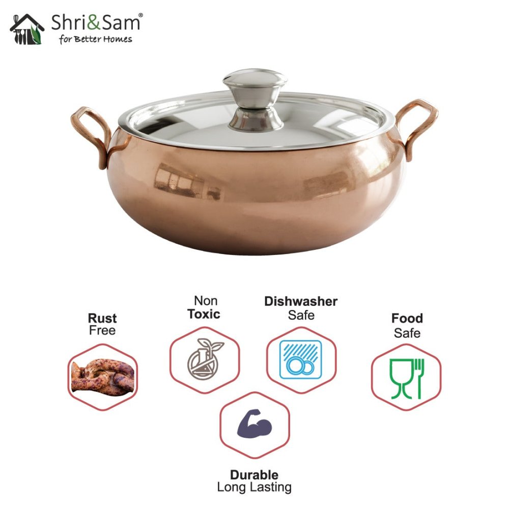 Stainless Steel Serving Bowl with SS Lid