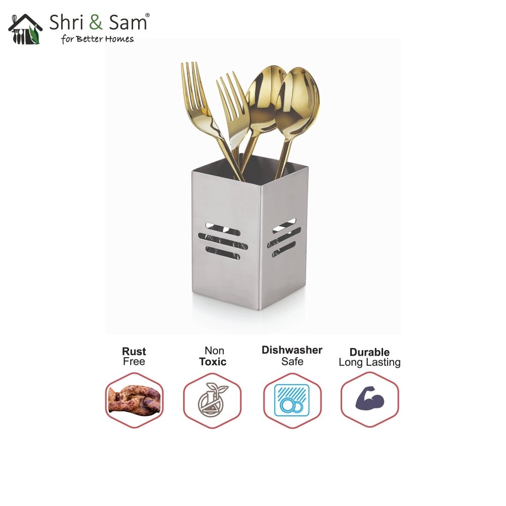 Stainless Steel Swan Cutlery Holder