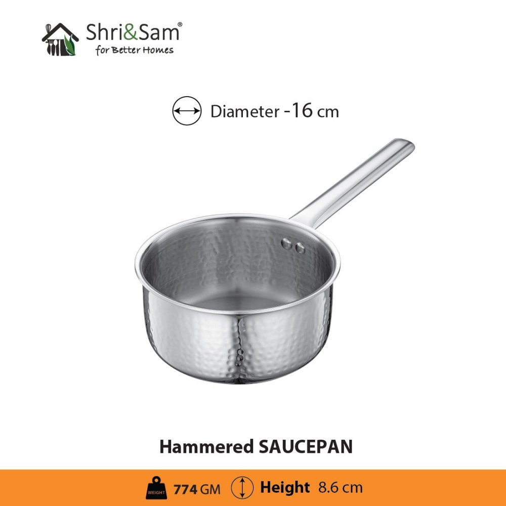 Stainless Steel Triply Hammered Cookware Set of 3 PCS