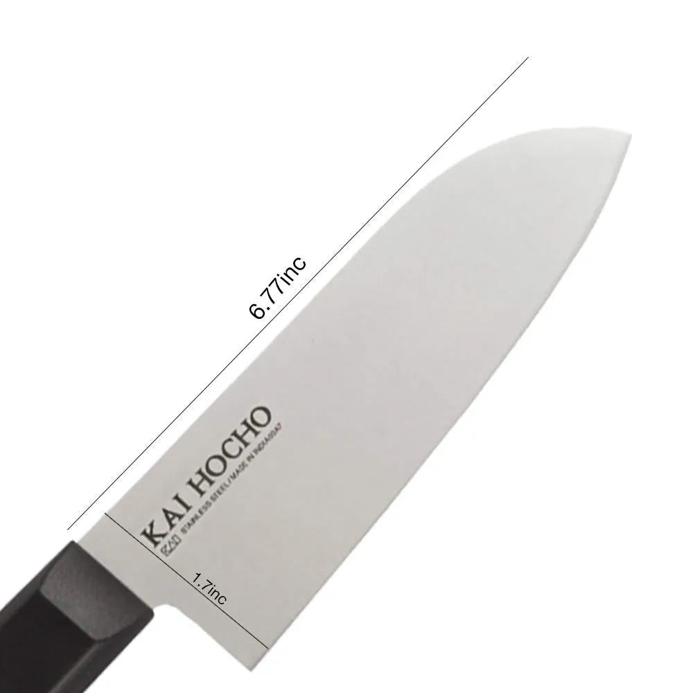 Kai Hocho Premium Santoku Kitchen / Vegetable Knife (6.77 Inch Blade)