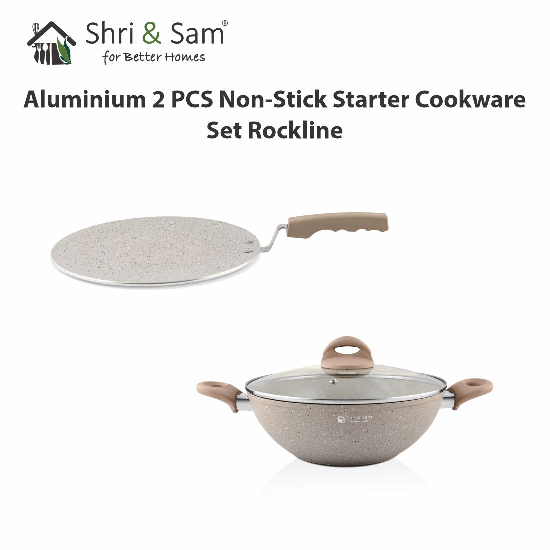 Aluminium 2 PCS Non-Stick STARTER Cookware Set Rockline