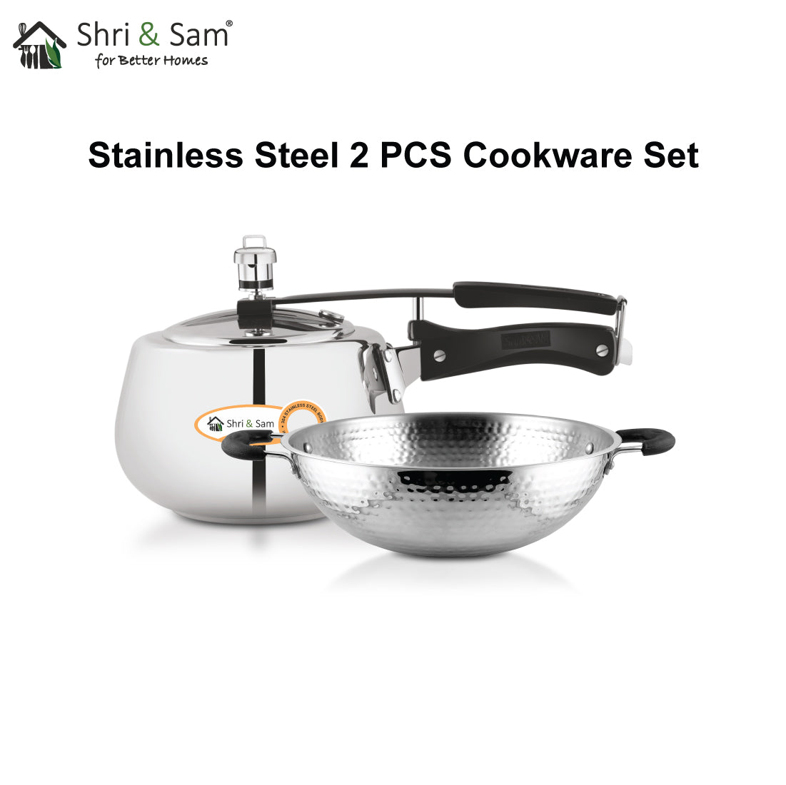 Stainless Steel 2 PCS Cookware Set