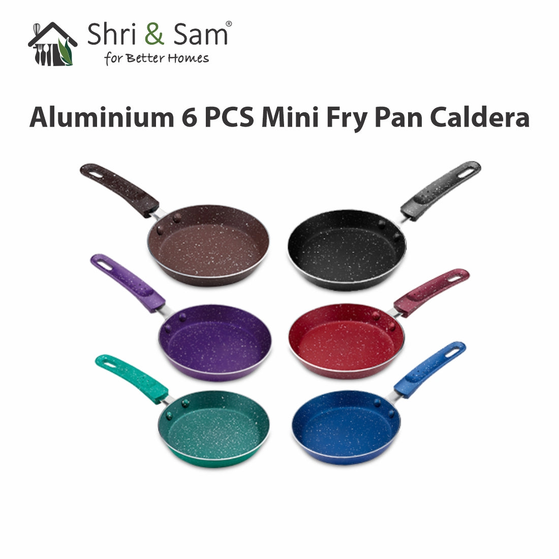 Aluminium 6 PCS Mini Fry Pan Caldera