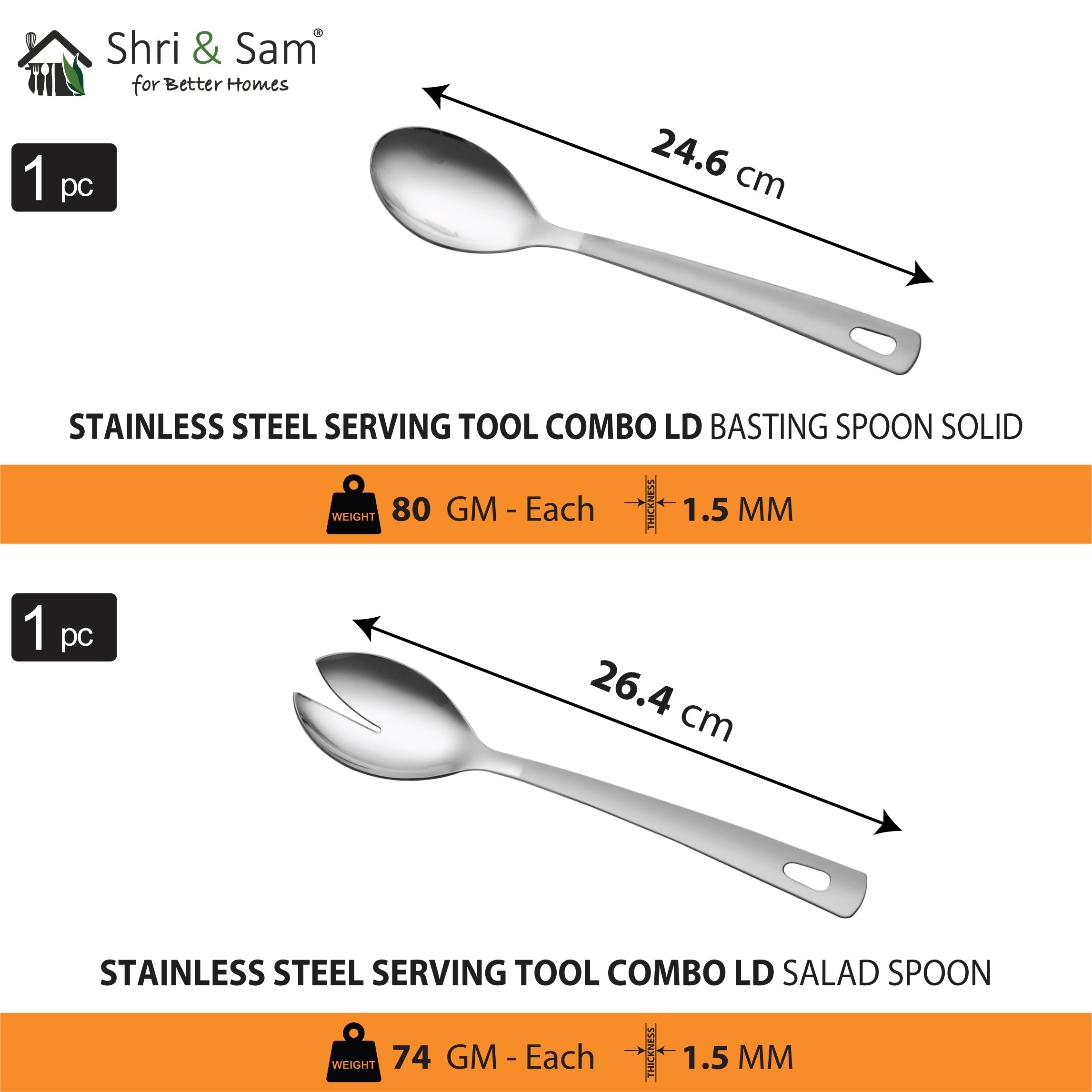 Stainless Steel Serving Tool Combo LD