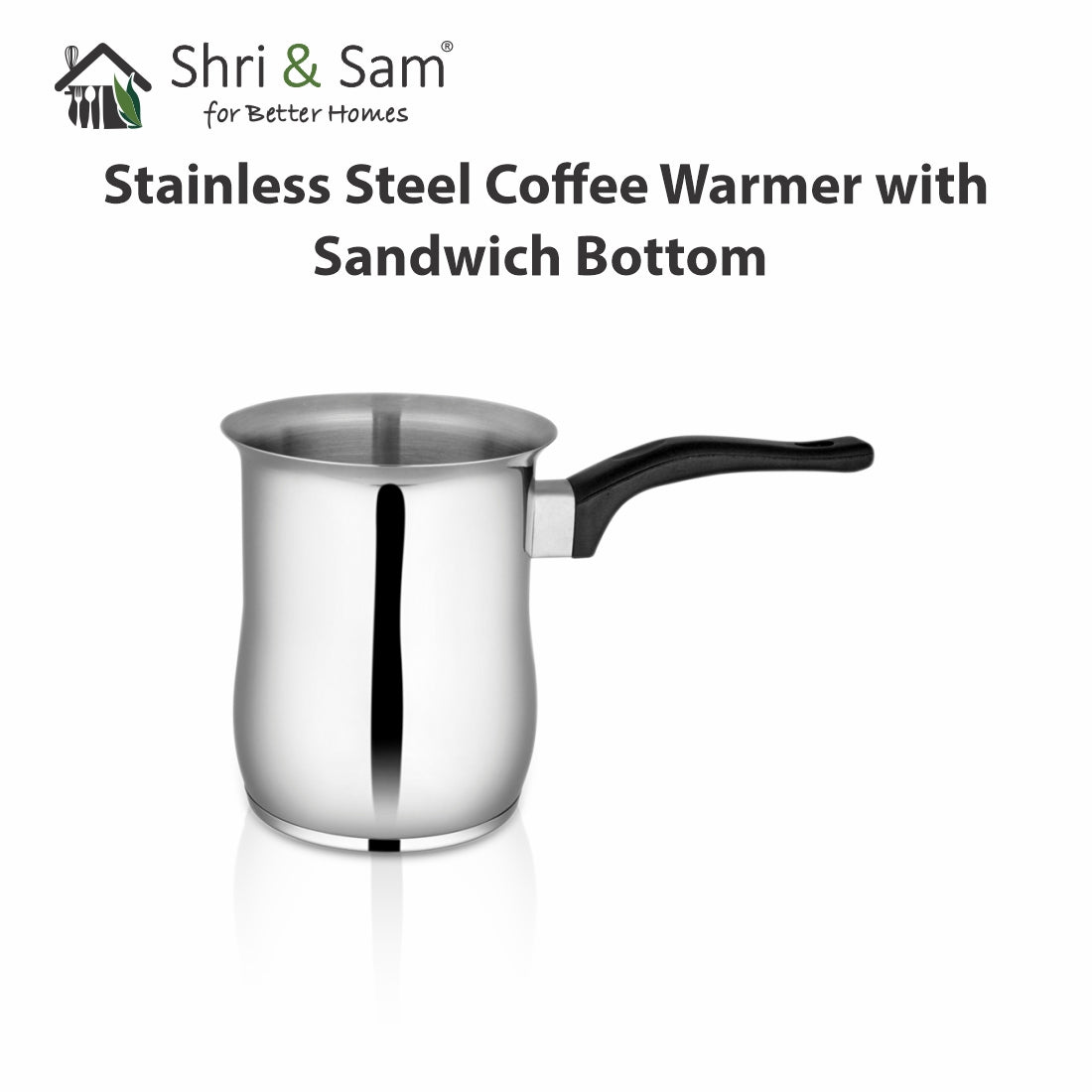 Stainless Steel Coffee Warmer with Sandwich Bottom