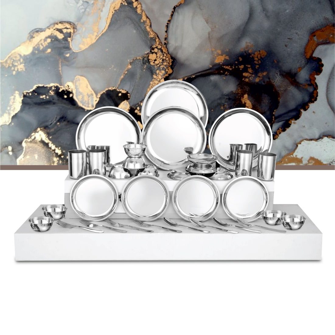 Stainless Steel 28 PCS Dinner set (4 People) Delight