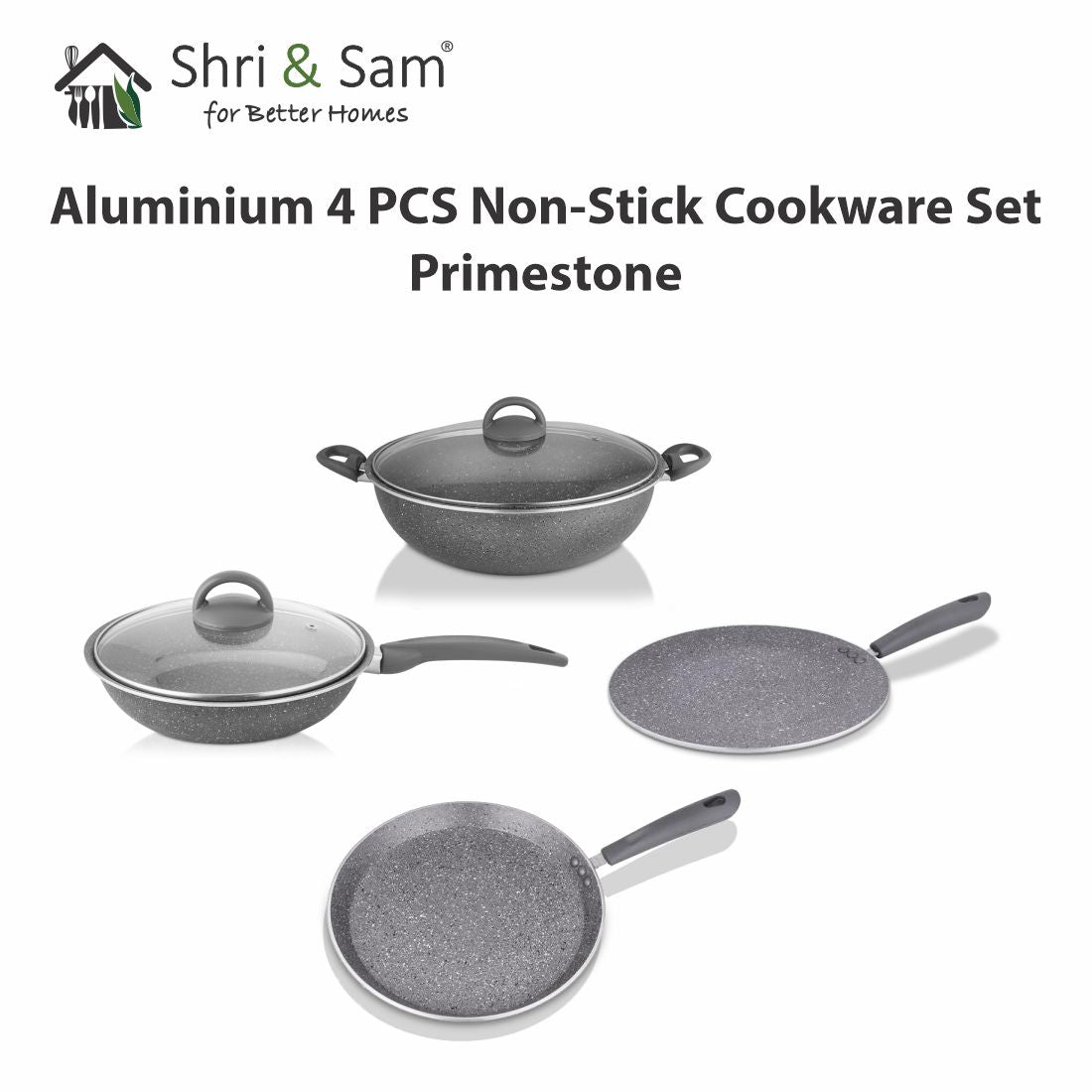 Aluminium 4 PCS Non-Stick Cookware Set Primestone