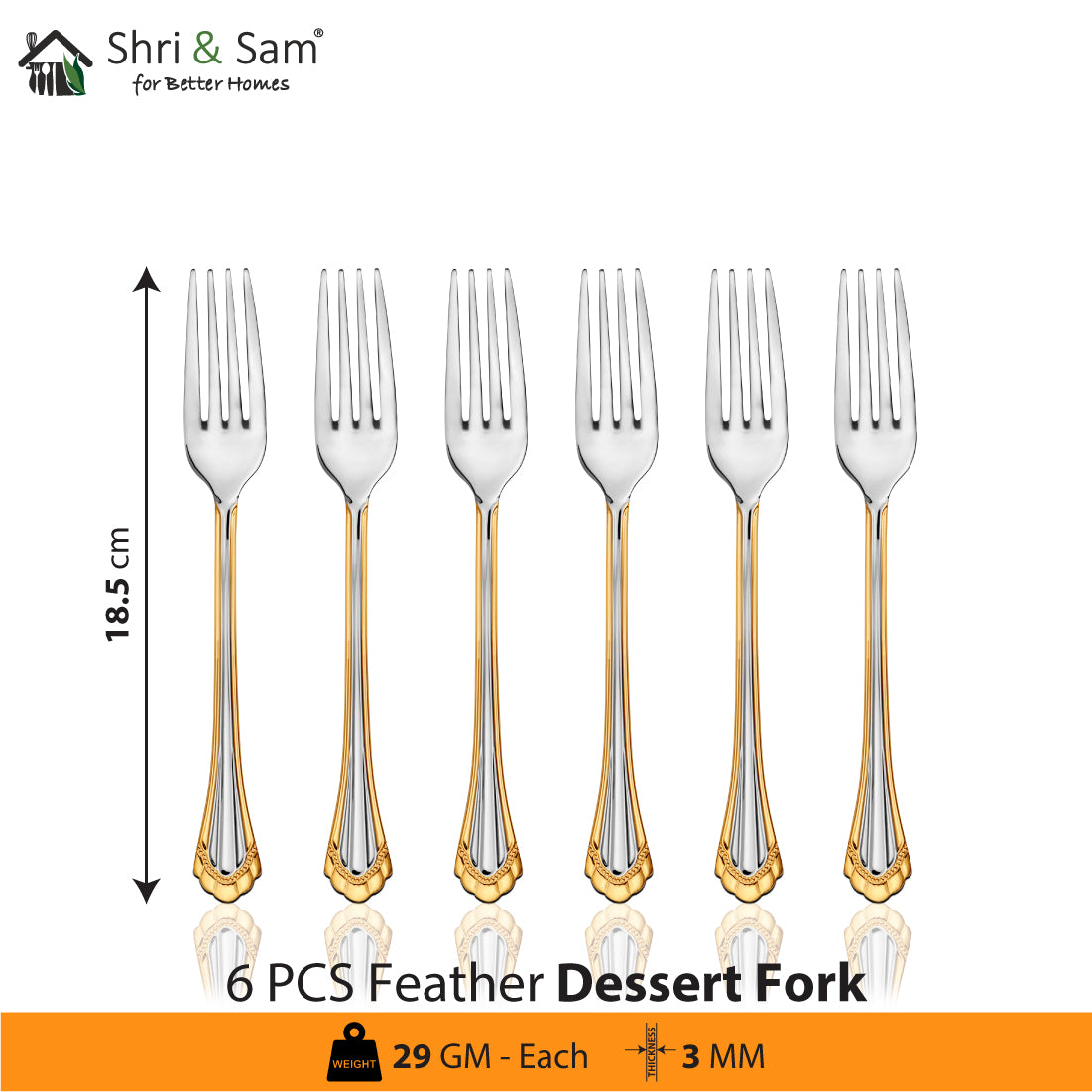 Stainless Steel 24 PCS Cutlery Set with Knife Feather