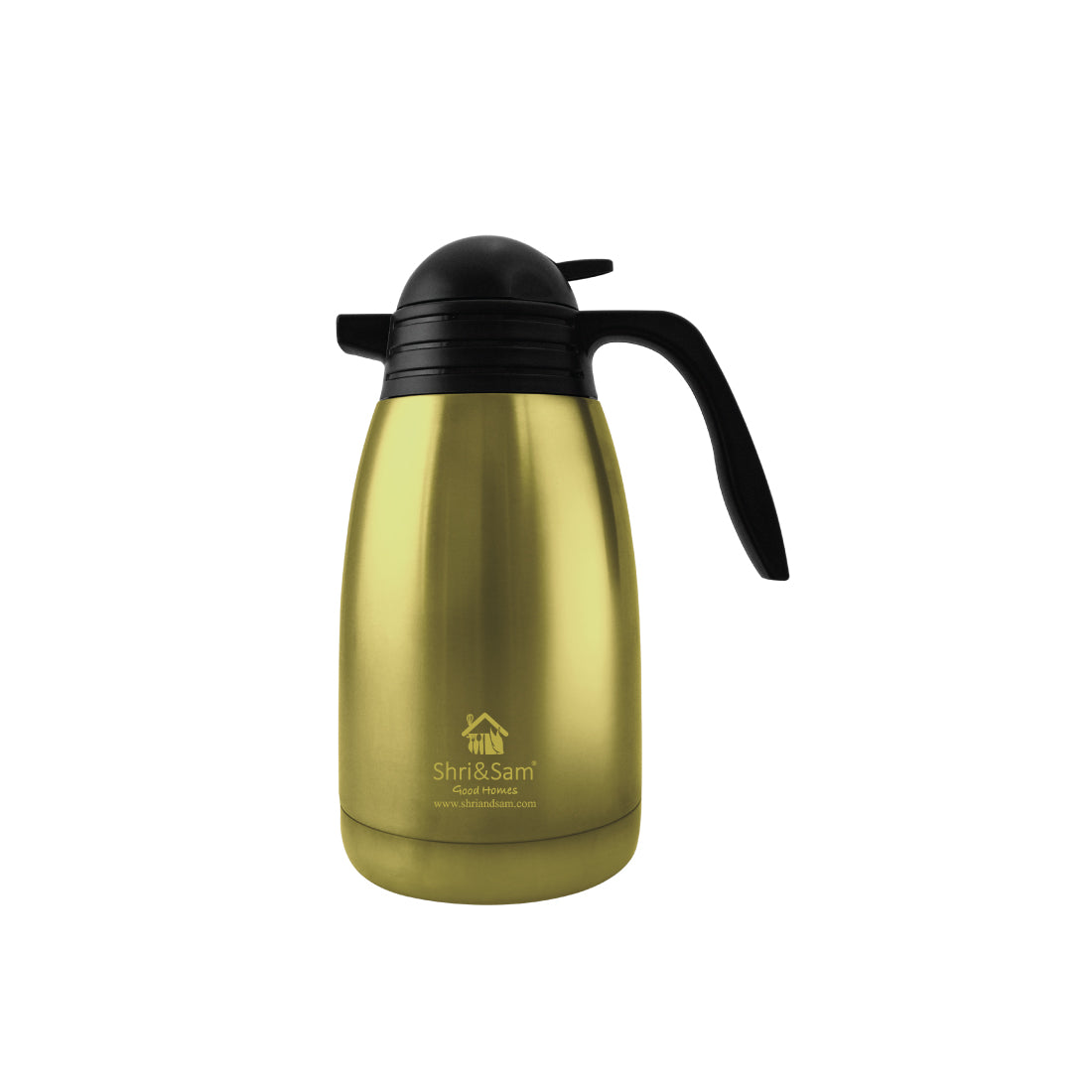 Stainless Steel Triply Vacuum Insulated Jug with Gold PVD Coating Flagon