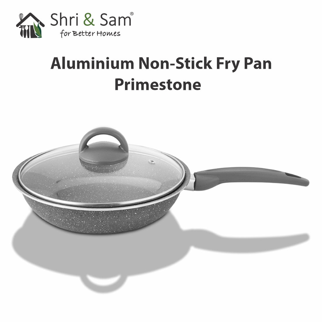 Aluminium Non-Stick Fry Pan with Glass Lid Primestone
