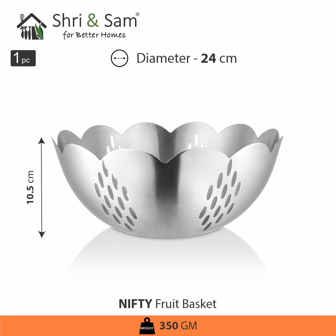 Stainless Steel Fruit Basket Nifty