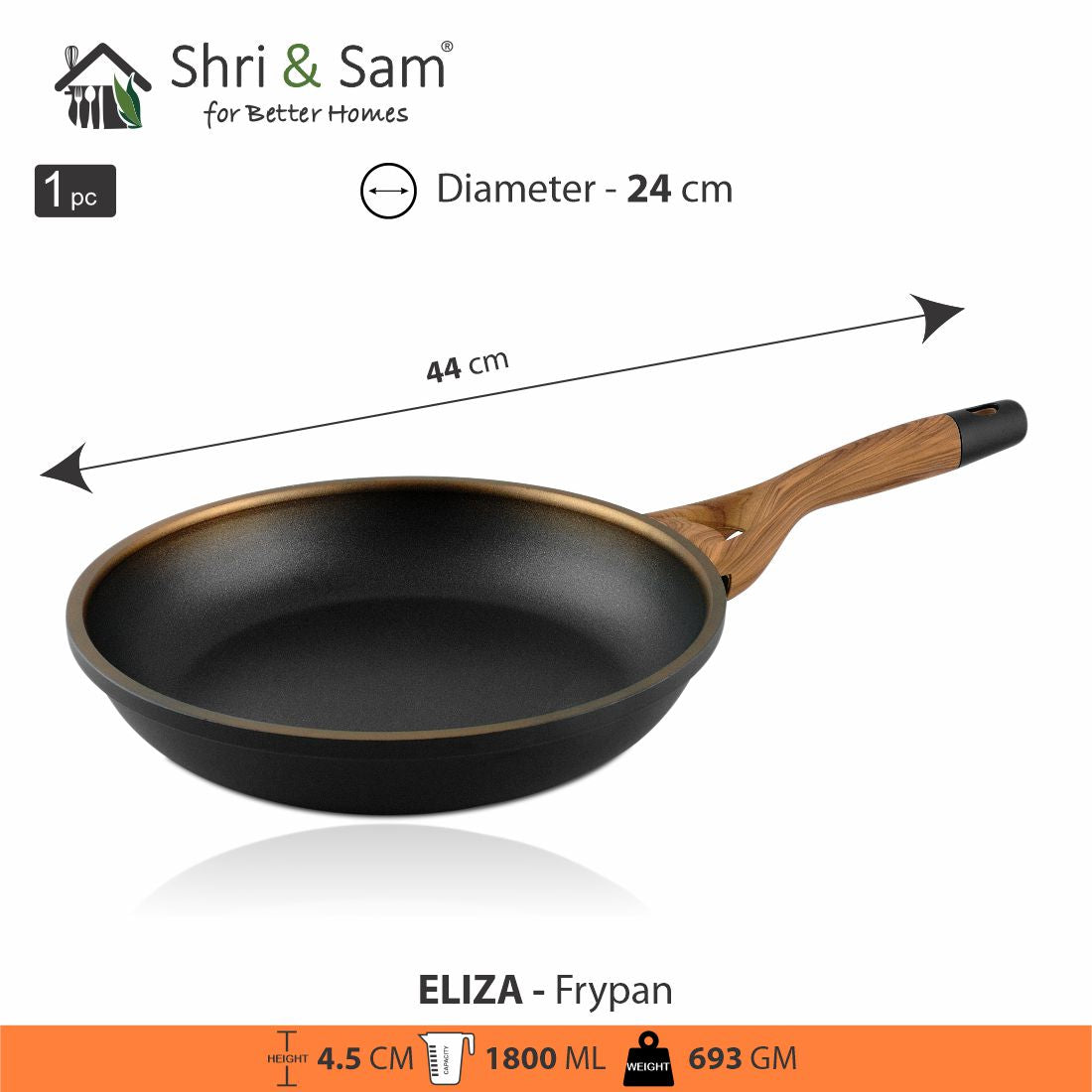 JAGDAMBA CUTLERY LIMITED Cookware Frypan - Eliza