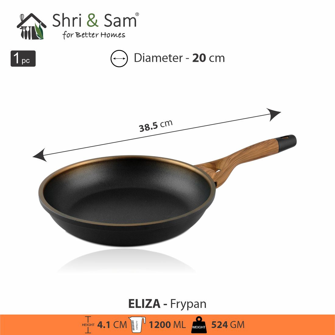 JAGDAMBA CUTLERY LIMITED Cookware Frypan - Eliza