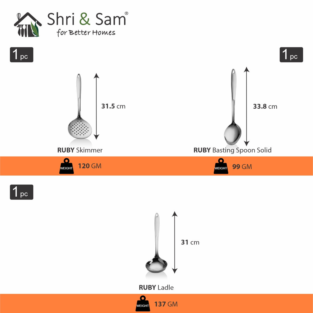 Stainless Steel Kitchen Tools Ruby