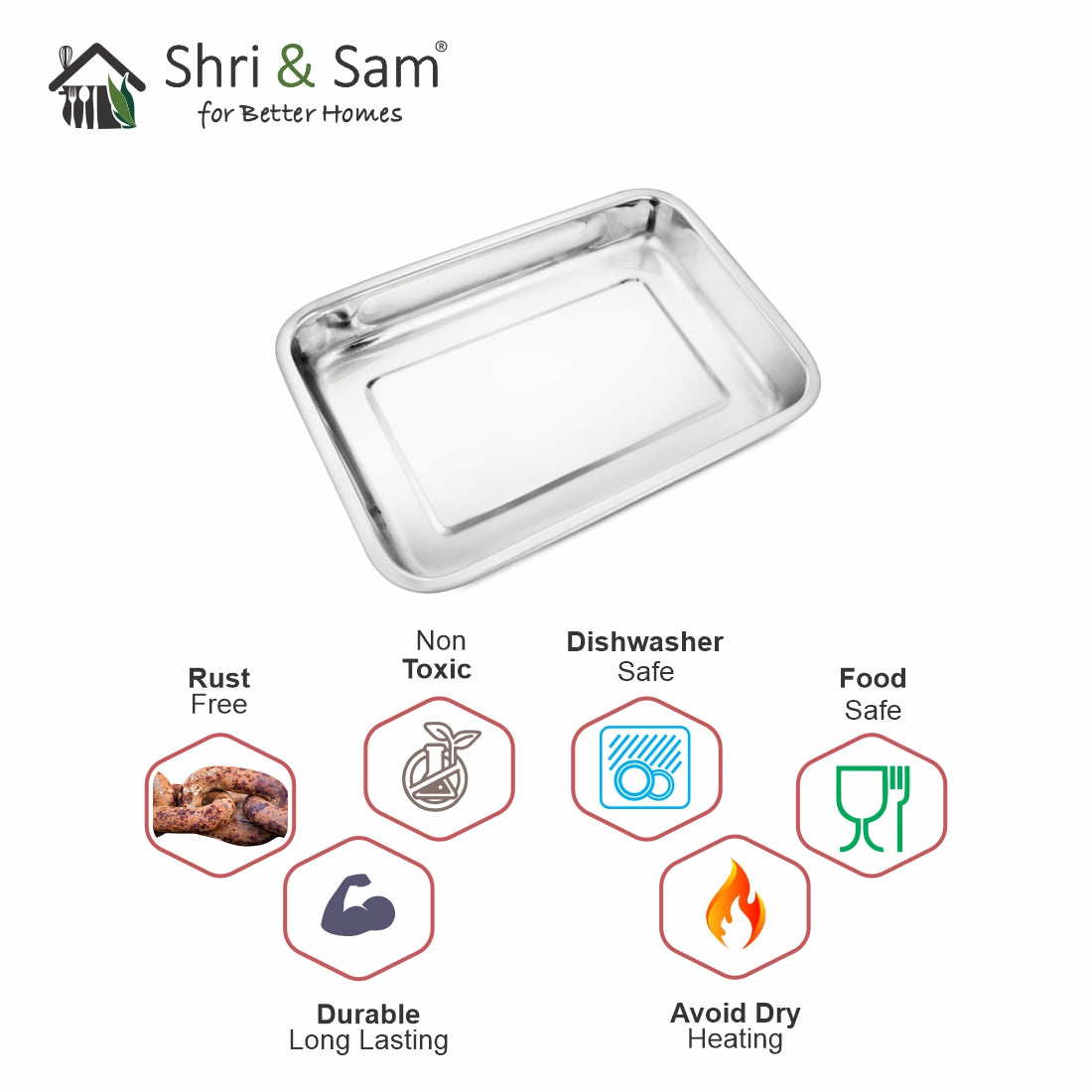 Stainless Steel Lasagna Tray Sugo