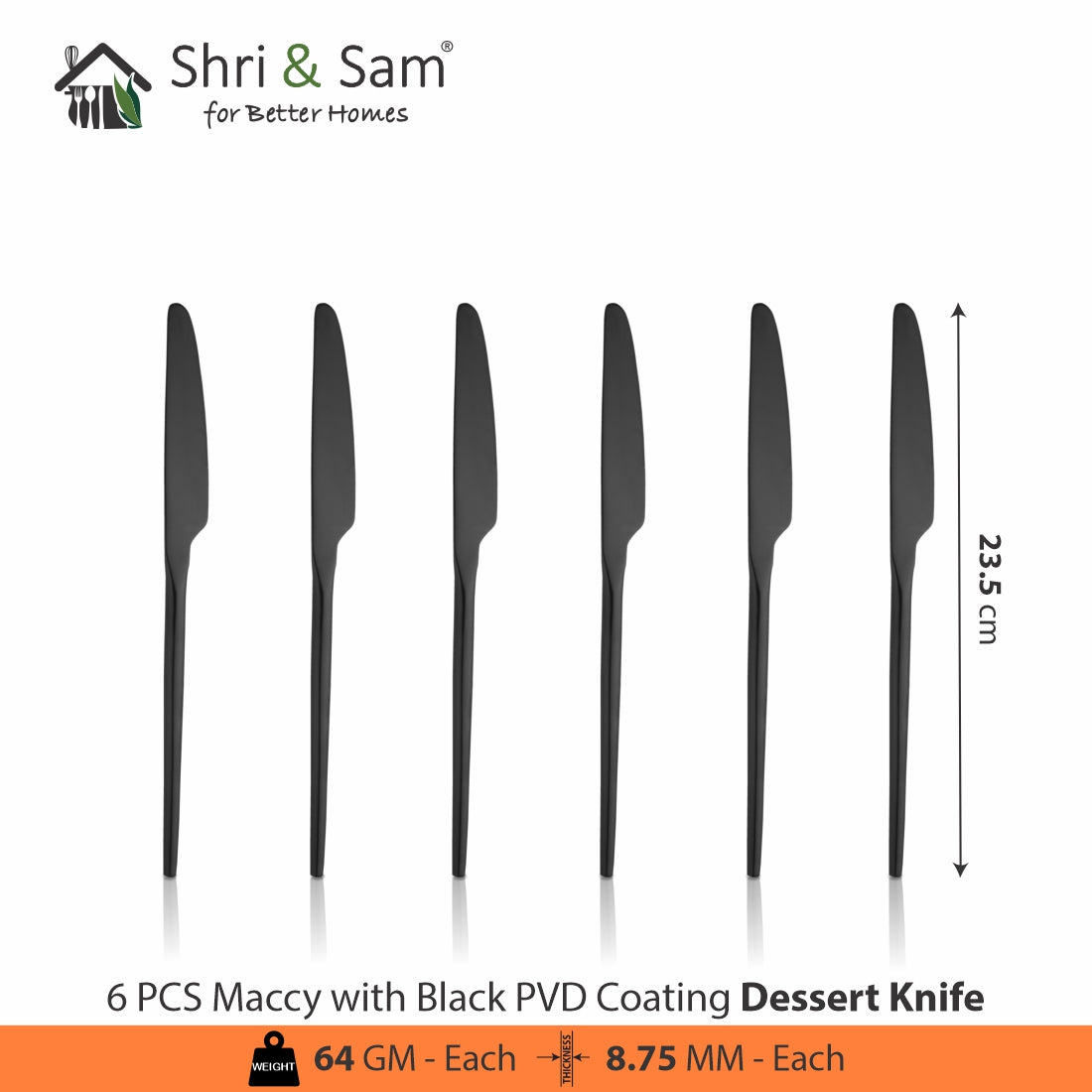 Stainless Steel 24 PCS Cutlery Set with PVD Coating Maccy